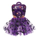 Jucarii, Copii si Bebe - Jucarii si jocuri - Jucarii de rol - Masti si costume copii - Set deghizare Halloween, model lilieci, mov/negru, 2 piese - Infinity.ro
