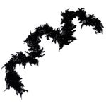 Jucarii, Copii si Bebe - Jucarii si jocuri - Jucarii de rol - Masti si costume copii - Pene Deghizare Halloween, Tinsel Argintiu, 170cm, Negru - Infinity.ro