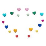 Carti si Birotica - Papetarie - Hartie si topuri - Autocolant - Strasuri Autocolante Fata, Multicolor, Inimi - Infinity.ro