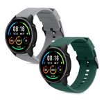 Laptop, Telefoane si Tablete - Wearables si gadgeturi - Wearables - Accesorii wearables - Set 2 curele pentru Xiaomi Mi Watch Color Sport/Watch S1 Active, Kwmobile, Gri/Verde, Silicon, 58971.02 - Infinity.ro