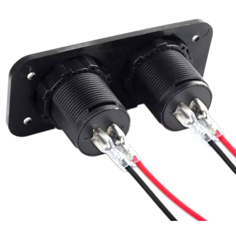 Auto si Moto - Electronice auto - Accesorii electronice auto - Voltmetru cu 2 x porturi incarcare USB, alimentare 12V - Infinity.ro
