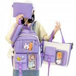 Carti si Birotica - Rechizite - Rucsacuri si genti scolare - Set 4-in-1 pentru Scolari sau Prescolari - VIOLET - Infinity.ro