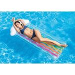 Jucarii, Copii si Bebe - Jucarii si jocuri - Jucarii de exterior - Saltele si mingi pentru plaja - Saltea-Placa gonflabila pentru inot, Intex, 56804, Curcubeu, 180 X 86 cm, Multicolor - Infinity.ro