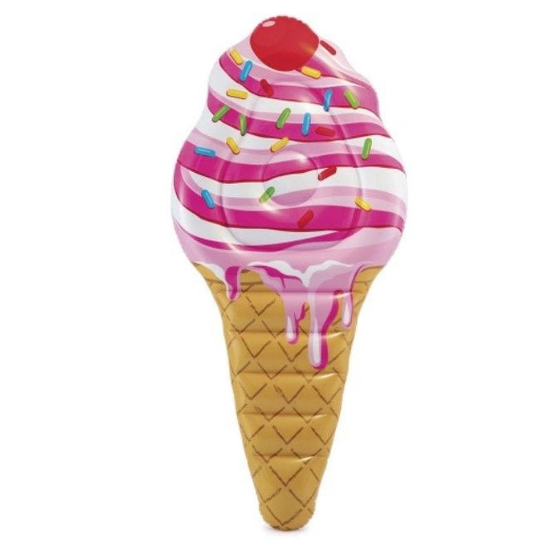 Jucarii, Copii si Bebe - Jucarii si jocuri - Jucarii de exterior - Saltele si mingi pentru plaja - Saltea gonflabila, tip inghetata, Intex 58762 Ice Cream, 2.4 x 1 metri - Infinity.ro