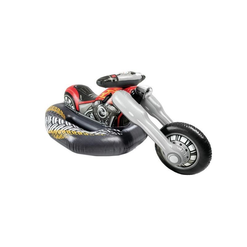 Jucarii, Copii si Bebe - Jucarii si jocuri - Jucarii de exterior - Saltele si mingi pentru plaja - Saltea gonflabila pentr copii, tip motocicleta, Intex Ride-on 57534, 180 x 94 x 71 cm - Infinity.ro