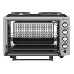 Electronice si Electrocasnice - Aragazuri, cuptoare si hote - Cuptoare - Cuptoare electrice - Cuptor electric ECG ETH 3701G, 37 L, putere maxima 2500 W, 2 plite, 40-230 °C, rotisor - Infinity.ro