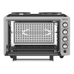 Electronice si Electrocasnice - Aragazuri, cuptoare si hote - Cuptoare - Cuptoare electrice - Cuptor electric ECG ETH 3701G, 37 L, putere maxima 2500 W, 2 plite, 40-230 °C, rotisor - Infinity.ro