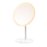 Ingrijire personala si Cosmetice - Machiaj - Oglinzi cosmetice - Oglinda cosmetica ETA Fenite 1353 90000, diametru 178 mm, 3 culori de iluminare, inclinare 0-90°, ACUMULATOR2000mAh - Infinity.ro