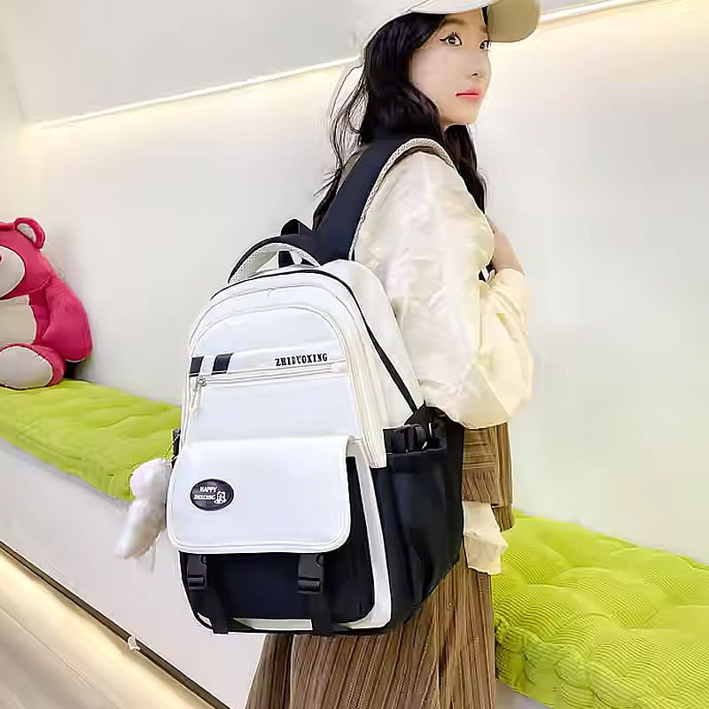 Carti si Birotica - Rechizite - Rucsacuri si genti scolare - Ghiozdan de scoala MBrands, breloc ursulet Negru - Infinity.ro