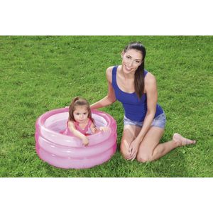 Piscina gonflabila roz pentru fetite, Bestway 51033, baby pool, 43 Litri, 70 x 30cm
