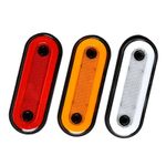 Auto si Moto - Piese auto si accesorii - Caroserie - Faruri, stopuri si proiectoare - Set 2 lampi gabarit VG1 galben, lampa avertizare led, 12-24V - Infinity.ro