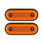 Auto si Moto - Piese auto si accesorii - Caroserie - Faruri, stopuri si proiectoare - Set 2 lampi gabarit VG1 galben, lampa avertizare led, 12-24V - Infinity.ro
