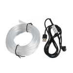 Auto si Moto - Piese auto si accesorii - Piese auto - Tuning - Fir RGB 5m lumina ambientala auto, 2 capete, mufa USB, 7 culori - Infinity.ro