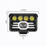 Auto si Moto - Piese auto si accesorii - Caroserie - Faruri, stopuri si proiectoare - Proiector led bicolor S935, alb si galben pozitii si lupe, 78W - Infinity.ro