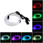 Auto si Moto - Piese auto si accesorii - Piese auto - Tuning - Fir RGB 3m lumina ambientala auto, mufa USB, 7 culori - Infinity.ro