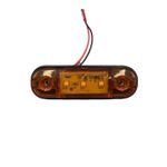 Auto si Moto - Piese auto si accesorii - Caroserie - Faruri, stopuri si proiectoare - Lampa gabarit 3smd galben, laterala, lampa avertizare, 12-24V - Infinity.ro