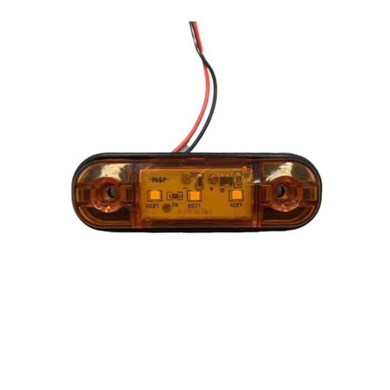 Auto si Moto - Piese auto si accesorii - Caroserie - Faruri, stopuri si proiectoare - Lampa gabarit 3smd galben, laterala, lampa avertizare, 12-24V - Infinity.ro
