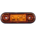 Auto si Moto - Piese auto si accesorii - Caroserie - Faruri, stopuri si proiectoare - Lampa gabarit 3smd galben, laterala, lampa avertizare, 12-24V - Infinity.ro