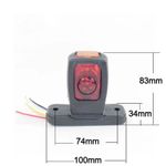 Auto si Moto - Piese auto si accesorii - Caroserie - Faruri, stopuri si proiectoare - Coarne gabarit 8cm, agabaritice K1024 ,12-24V - Infinity.ro