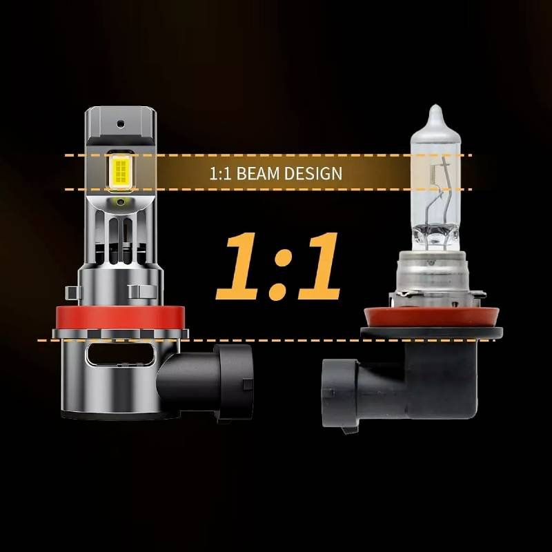 Auto si Moto - Electrice auto - Iluminare si semnalizare - Becuri auto - Set 2 becuri led H11 ventilator incorporat, BG30, 6000k - Infinity.ro