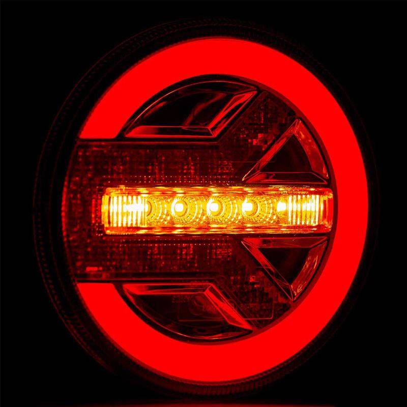 Auto si Moto - Piese auto si accesorii - Caroserie - Faruri, stopuri si proiectoare - Lampi spate led BG1019, 12-24V, pozitie efect neon, semnalizare dinamica - Infinity.ro