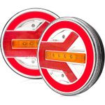 Auto si Moto - Piese auto si accesorii - Caroserie - Faruri, stopuri si proiectoare - Lampi spate led BG1019, 12-24V, pozitie efect neon, semnalizare dinamica - Infinity.ro