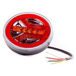 Auto si Moto - Piese auto si accesorii - Caroserie - Faruri, stopuri si proiectoare - Lampi spate led BG1019, 12-24V, pozitie efect neon, semnalizare dinamica - Infinity.ro