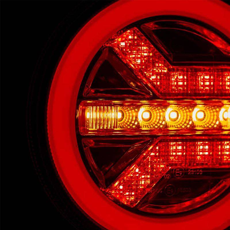 Auto si Moto - Piese auto si accesorii - Caroserie - Faruri, stopuri si proiectoare - Lampi spate led BG1019, 12-24V, pozitie efect neon, semnalizare dinamica - Infinity.ro