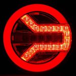 Auto si Moto - Piese auto si accesorii - Caroserie - Faruri, stopuri si proiectoare - Lampi spate led BG1019, 12-24V, pozitie efect neon, semnalizare dinamica - Infinity.ro