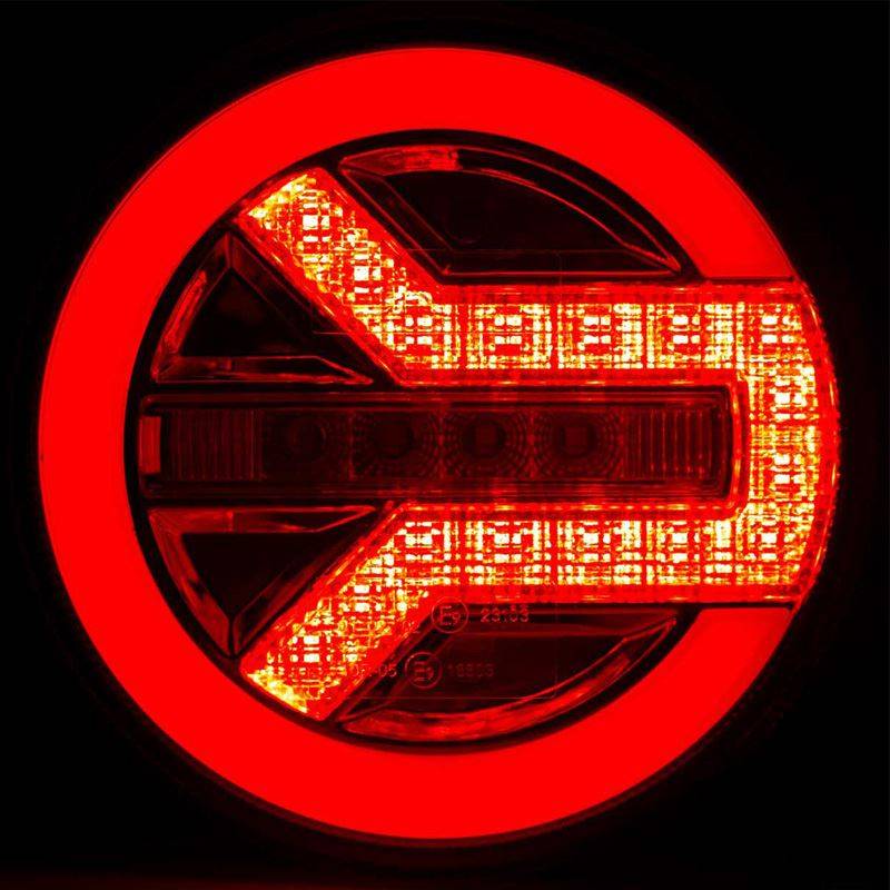 Auto si Moto - Piese auto si accesorii - Caroserie - Faruri, stopuri si proiectoare - Lampi spate led BG1019, 12-24V, pozitie efect neon, semnalizare dinamica - Infinity.ro