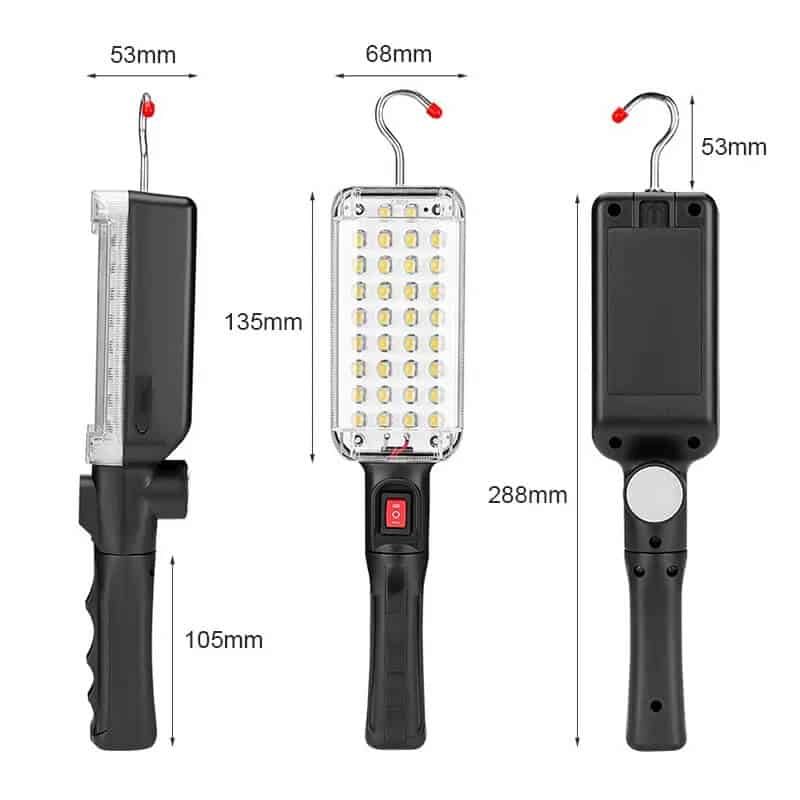 Casa si Gradina - Corpuri si surse de iluminat - Iluminat comercial si industrial - Proiectoare si lampi de lucru - Lampa de lucru 34 SMD led, cu acumulator, 10W, 6500k - Infinity.ro