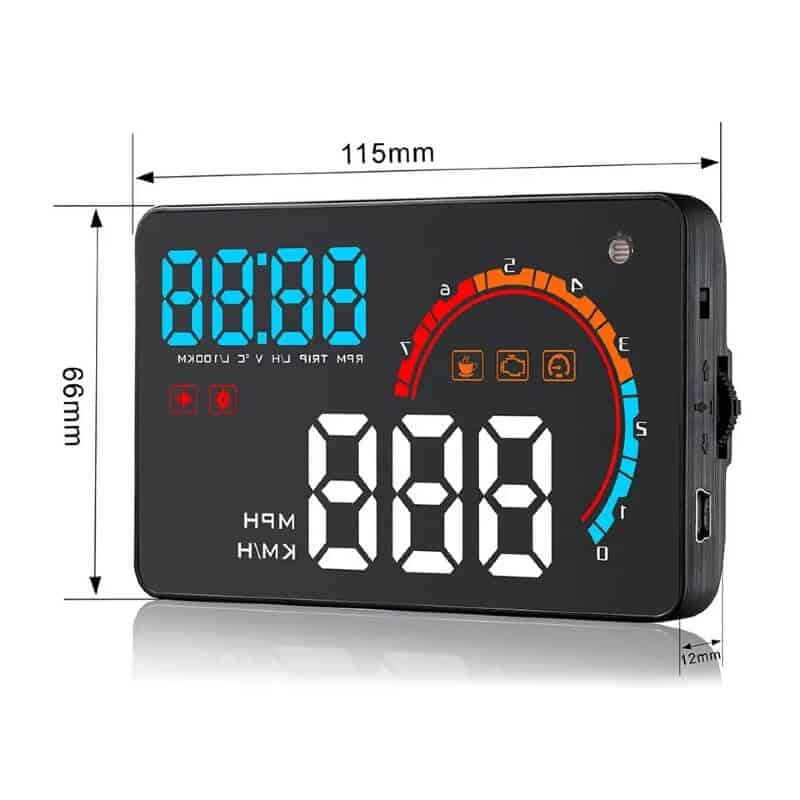 Auto si Moto - Electronice auto - Multimedia auto - Head Up Display D2000, proiectie afisaj bord pe parbriz, OBD2 - Infinity.ro