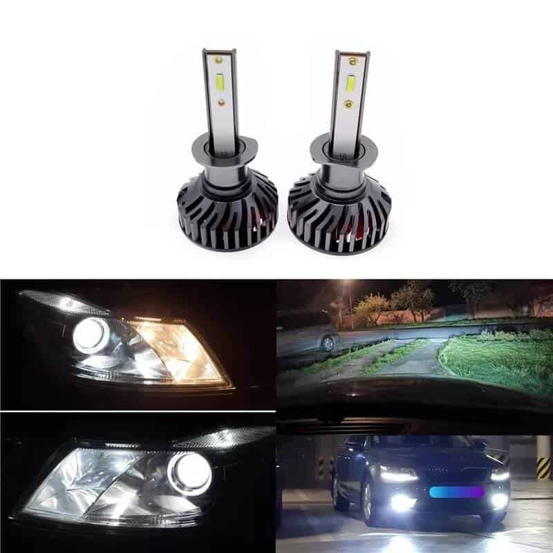 Auto si Moto - Electrice auto - Iluminare si semnalizare - Becuri auto - Becuri led H1 cob F2, 12000 lumeni 100W, 6000k - Infinity.ro