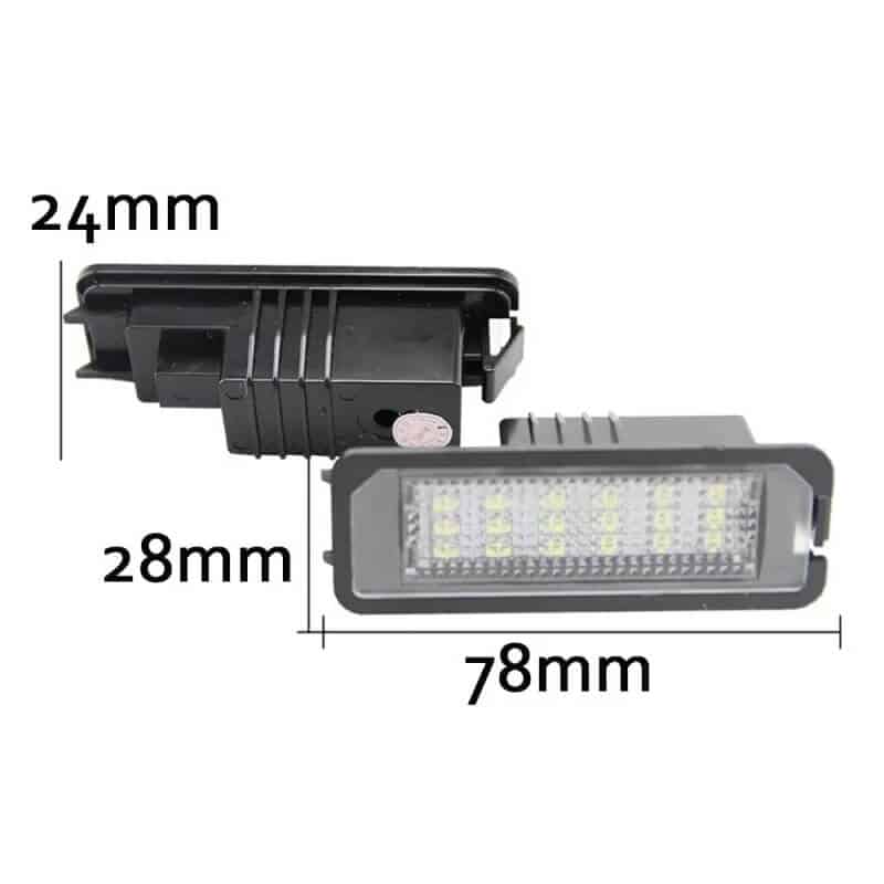 Auto si Moto - Piese auto si accesorii - Caroserie - Faruri, stopuri si proiectoare - Lampi numar LED VW Golf, Passat B6, B7, EOS, Polo - Infinity.ro
