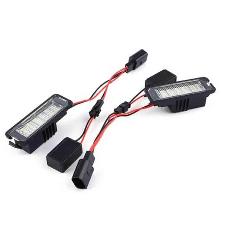 Auto si Moto - Piese auto si accesorii - Caroserie - Faruri, stopuri si proiectoare - Lampi numar LED VW Golf, Passat B6, B7, EOS, Polo - Infinity.ro