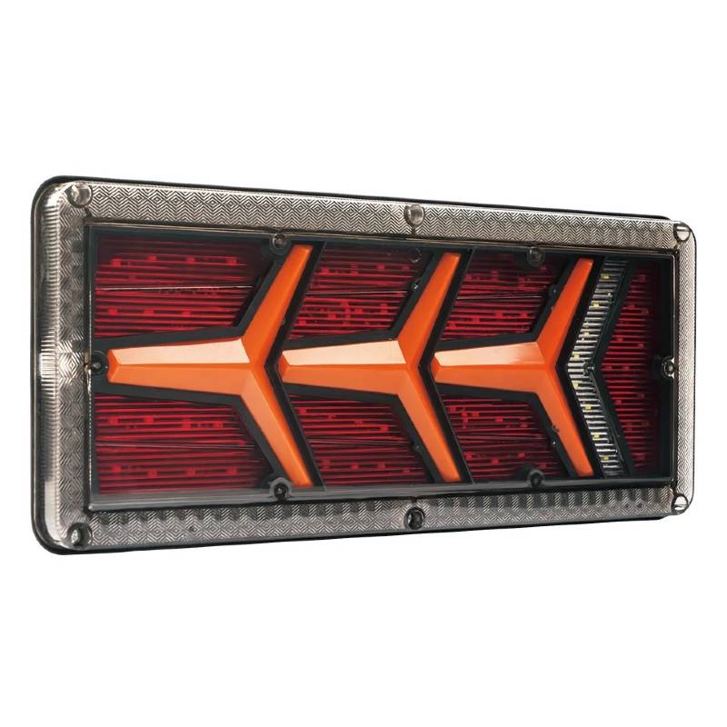 Auto si Moto/Piese auto si accesorii/Caroserie/Faruri, stopuri si proiectoare - Lampi stopuri spate B1066, triple led, 5 functii, semnalizare dinamica, 12-24V - Infinity.ro