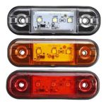 Auto si Moto - Piese auto si accesorii - Caroserie - Faruri, stopuri si proiectoare - Lampa gabarit 3smd alb, laterala, lampa avertizare, 12-24V - Infinity.ro