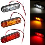 Auto si Moto - Piese auto si accesorii - Caroserie - Faruri, stopuri si proiectoare - Lampa gabarit 3smd alb, laterala, lampa avertizare, 12-24V - Infinity.ro