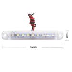 Auto si Moto - Piese auto si accesorii - Caroserie - Faruri, stopuri si proiectoare - Set 4 lampi gabarit laterale albe, 9SMD, 12-24V - Infinity.ro