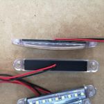 Auto si Moto - Piese auto si accesorii - Caroserie - Faruri, stopuri si proiectoare - Set 4 lampi gabarit laterale albe, 9SMD, 12-24V - Infinity.ro