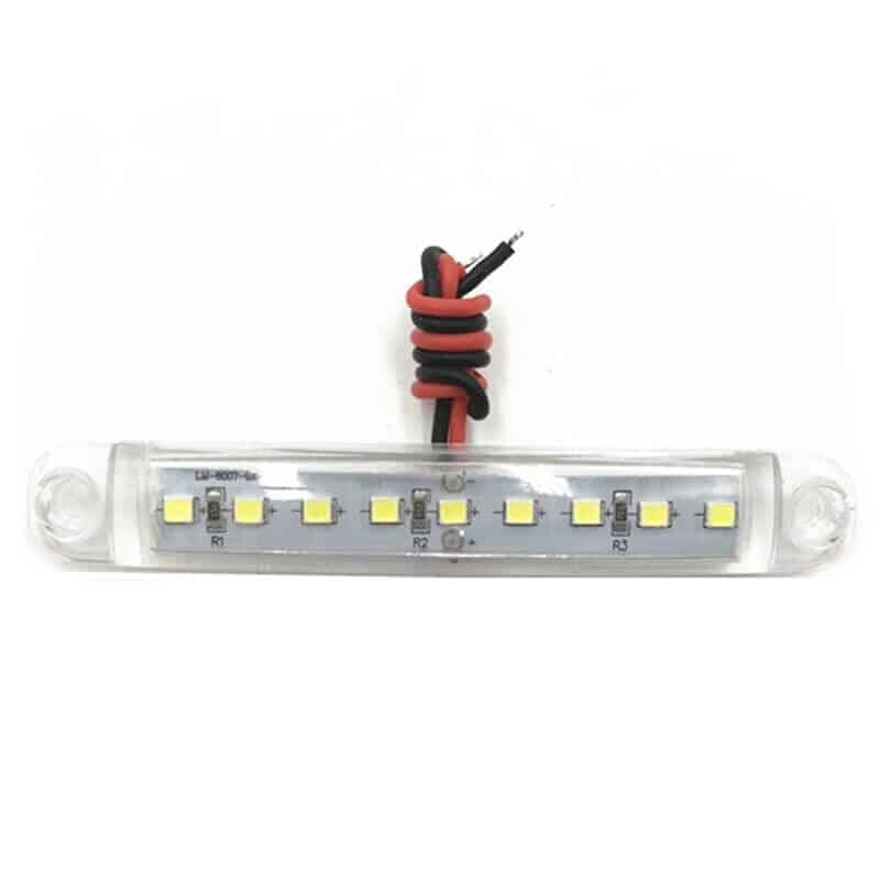 Auto si Moto - Piese auto si accesorii - Caroserie - Faruri, stopuri si proiectoare - Set 4 lampi gabarit laterale albe, 9SMD, 12-24V - Infinity.ro
