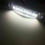 Auto si Moto - Piese auto si accesorii - Caroserie - Faruri, stopuri si proiectoare - Set 4 lampi gabarit laterale albe, 9SMD, 12-24V - Infinity.ro