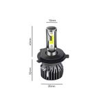 Auto si Moto - Electrice auto - Iluminare si semnalizare - Becuri auto - Becuri led H4 cob F2, 12000 lumeni 100W, 6000k - Infinity.ro