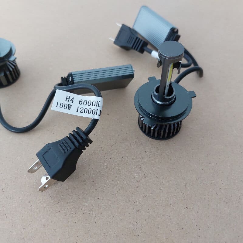 Auto si Moto - Electrice auto - Iluminare si semnalizare - Becuri auto - Becuri led H4 cob F2, 12000 lumeni 100W, 6000k - Infinity.ro