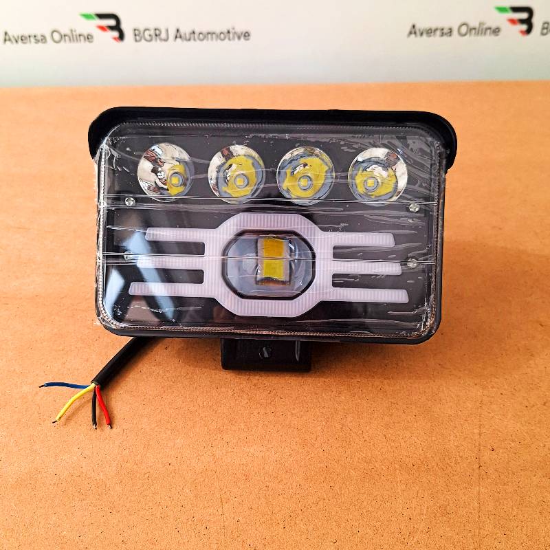 Auto si Moto - Piese auto si accesorii - Caroserie - Faruri, stopuri si proiectoare - Proiector led bicolor S937, alb si galben, pozitii si lupe, 196W - Infinity.ro