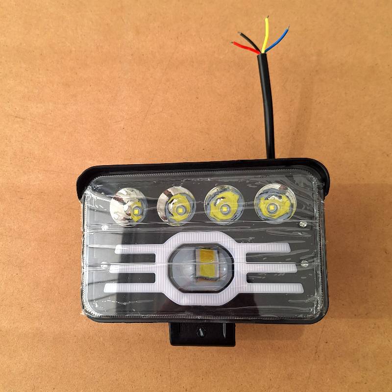 Auto si Moto - Piese auto si accesorii - Caroserie - Faruri, stopuri si proiectoare - Proiector led bicolor S937, alb si galben, pozitii si lupe, 196W - Infinity.ro