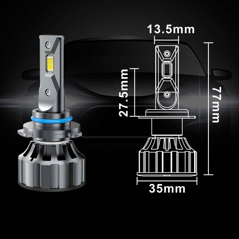 Auto si Moto - Electrice auto - Iluminare si semnalizare - Becuri auto - Becuri led HB3 9005 Canbus 120W, lumina alb-rece, 12000 lumeni, fara eroare - Infinity.ro