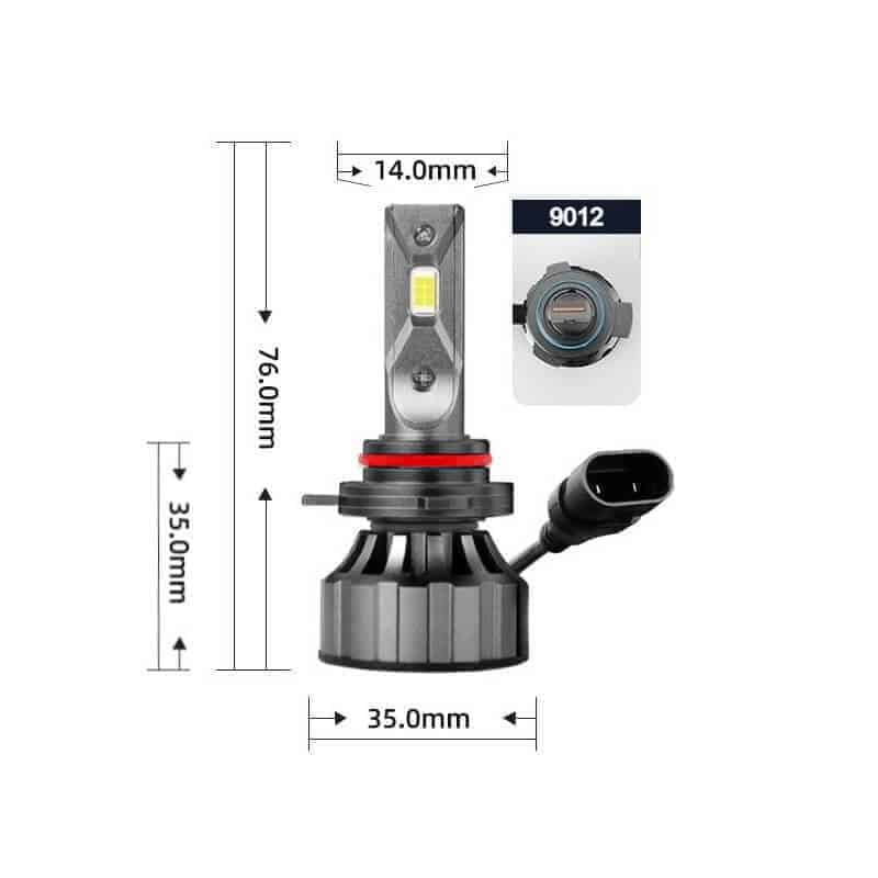 Auto si Moto - Electrice auto - Iluminare si semnalizare - Becuri auto - Becuri led HIR2 9012 Canbus 120W, lumina alb-rece, 12000 lumeni - Infinity.ro