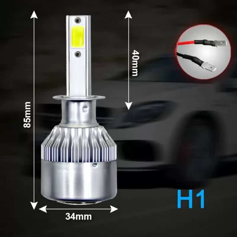 Auto si Moto - Electrice auto - Iluminare si semnalizare - Becuri auto - Becuri led H1 C6, 6500k, 3800 lumeni - Infinity.ro