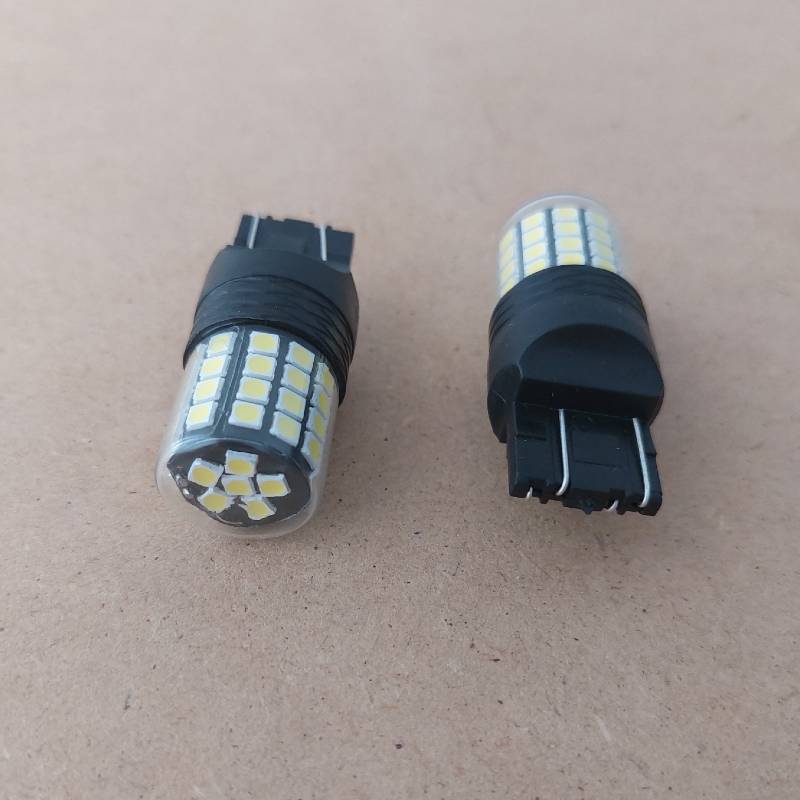 Auto si Moto - Electrice auto - Iluminare si semnalizare - Becuri auto - Set 2 becuri led T20 2 faze, compatibile Duster, lumina alba, BG54 - Infinity.ro